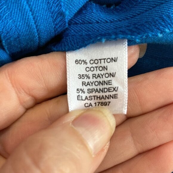 Banana Republic Blue Sleeveless Fitted Dress size 0 - Picture 12 of 13